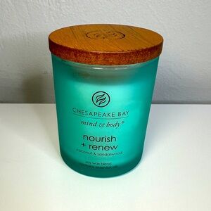 5/$25 Chesapeake Bay Mind & Body 3.7oz Nourish+Renew Candle Coconut & Sandalwood